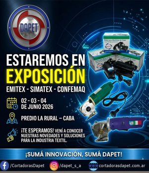 Emitex, Simatex y Confemaq Dapet Expo 2026